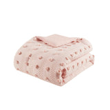 PINK Lucy Clip Jacquard Comforter Set Intelligent Design