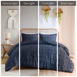 NAVY Lucy Clip Jacquard Comforter Set Intelligent Design