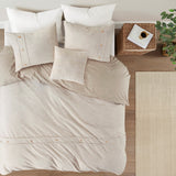 Dover 5 piece Cotton Oversized Comforter Cover Set W/ removable insert