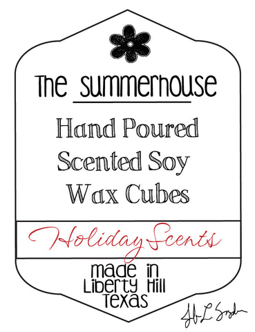 HOLIDAY SCENTED Handpoured Soy & Beeswax melts