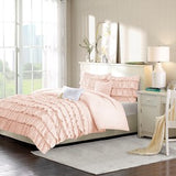 Waterfall Ruched Cotton Bedding Set