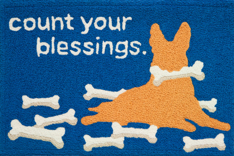 "Count your blessings"  JELLYBEAN RUG
