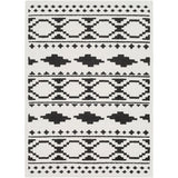 Moroccan Shag  Black & White Global Collection