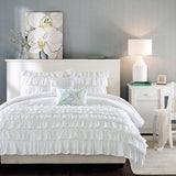 Waterfall Ruched Cotton Bedding Set