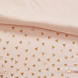 Zoey Metallic Triangle 5 piece Comforter Set