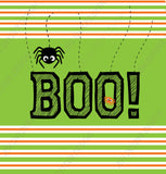 BOO Spider Halloween pillow