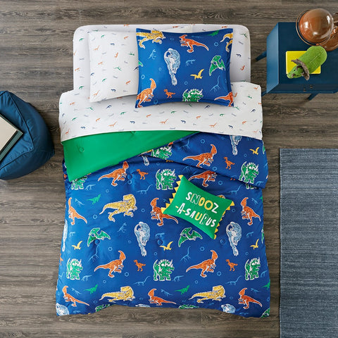 Logan Robot Dinosaur Complete Bedding and Sheet Set