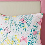 BUTTERFLY PINK AND WHITE BEDDING SET