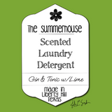 32 oz GIN & TONIC W/ LIME Scented Boutique Laundry Detergent