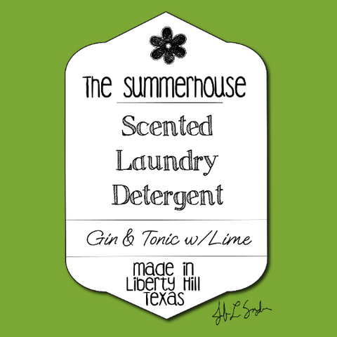 32 oz GIN & TONIC W/ LIME Scented Boutique Laundry Detergent