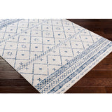 ROMA WHITE & BLUE INDOOR/OUTDOOR  AREA RUG by Surya