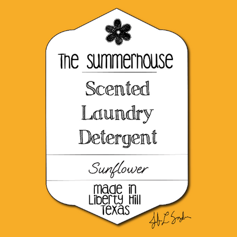 32 oz SUNFLOWER  Scented Boutique Laundry Detergent