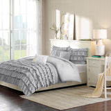 Waterfall Ruched Cotton Bedding Set